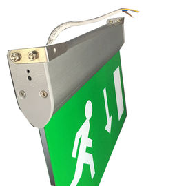 Fire - Proof Battery Powered Double Sided Exit Signs Led Emergency Signs