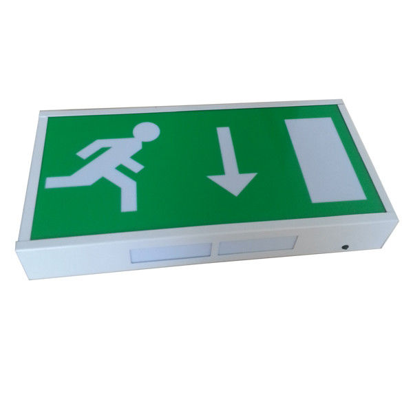 Indoor Steel Casing LED Running Man Exit Sign Wall Surface Maintained Operation