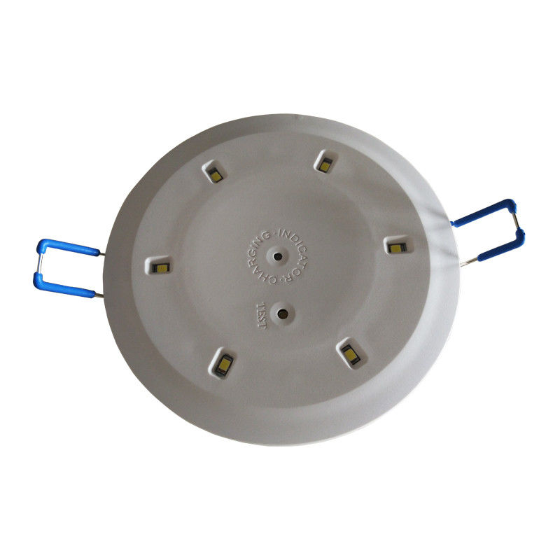 6 قطع 5730 تجاري LED 3 واط إضاءة طوارئ مدمجة في السقف مع بطارية احتياطية IP20 غلاف فولاذي L117N