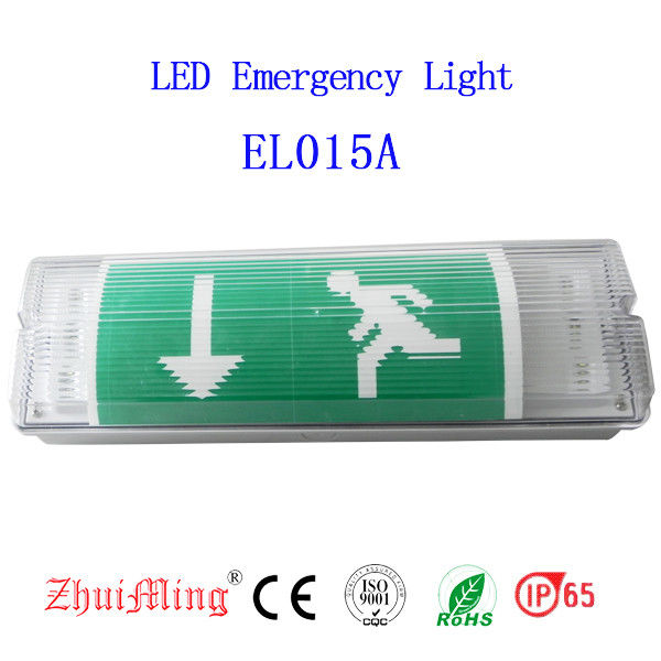 ضوء الحائط المضاد للماء المثبت للطوارئ سطح LED الموقع الرطب في الهواء الطلق IP65 EL015AMN