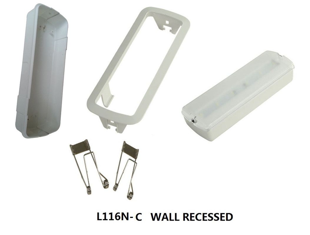 ضوء الطوارئ القابل لإعادة الشحن مع بطارية IP20 SMD 5730 L116M-C