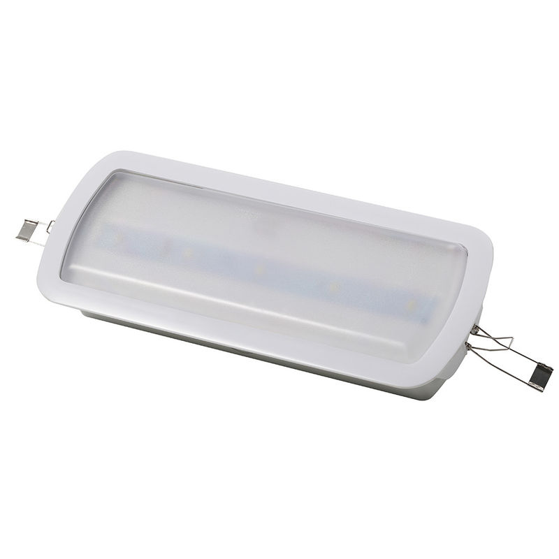 ضوء الطوارئ LED ABS مضاد للحريق مع 10 قطعات SMD 5730 LED وبطارية Ni-Cd 3.6V 1.8Ah