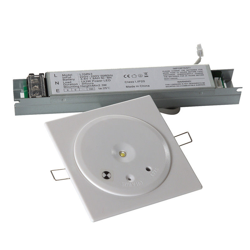 إضاءة طوارئ LED سقف IP20 بقوة 1 واط وبطارية Ni-Cd لمدة 3 ساعات EL104N-1