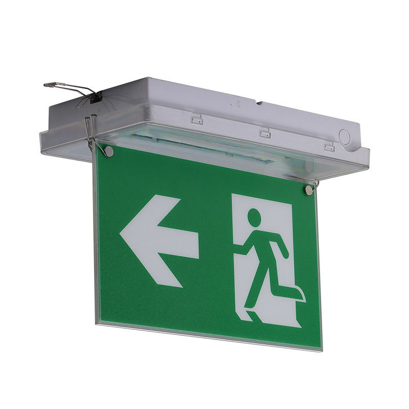 إشارة الخروج LED 5W ضوء الطوارئ المقاوم للماء IP65 220V 240V بطارية Ni-Cd L212N