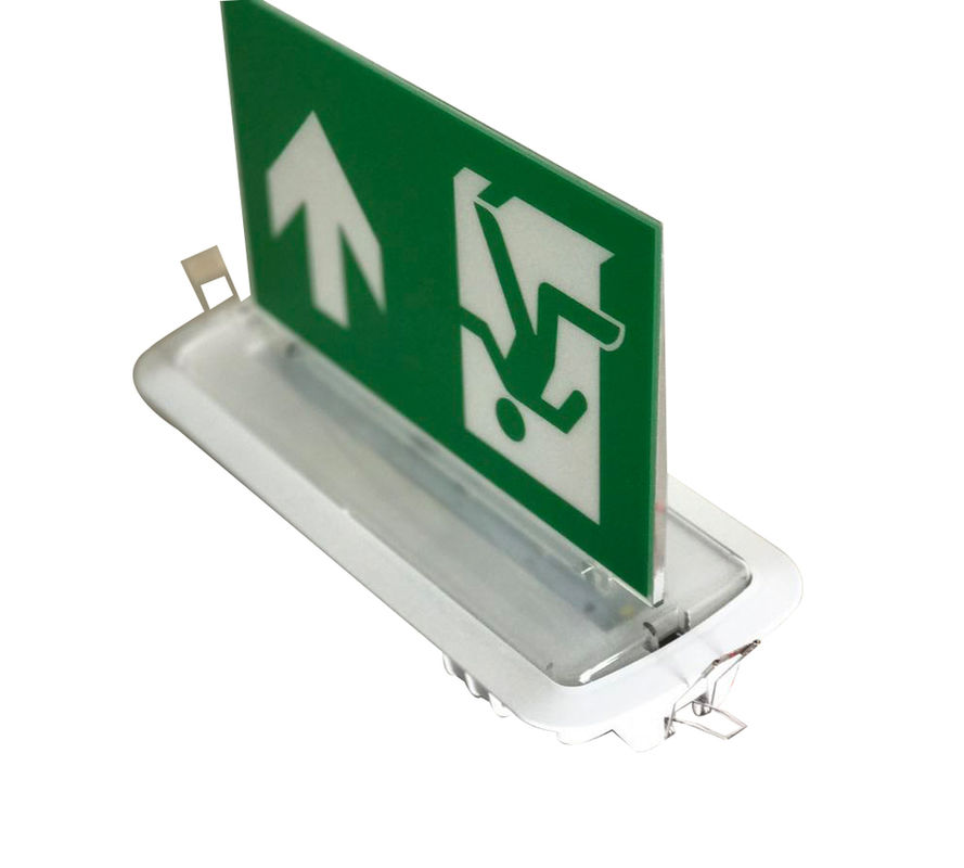 3 ساعات الطوارئ LED علامة خروج مزدوجة الجانب 6 أجزاء 5730 SMD LED ABS Casing L116M-E