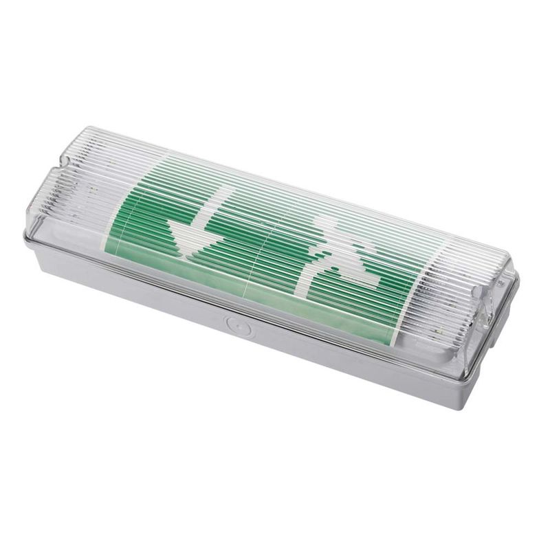 IP65 مضاد للماء مصباح الطوارئ LED 3W Ni Cd بطارية احتياطية 15pcs 2835 SMD 6500K