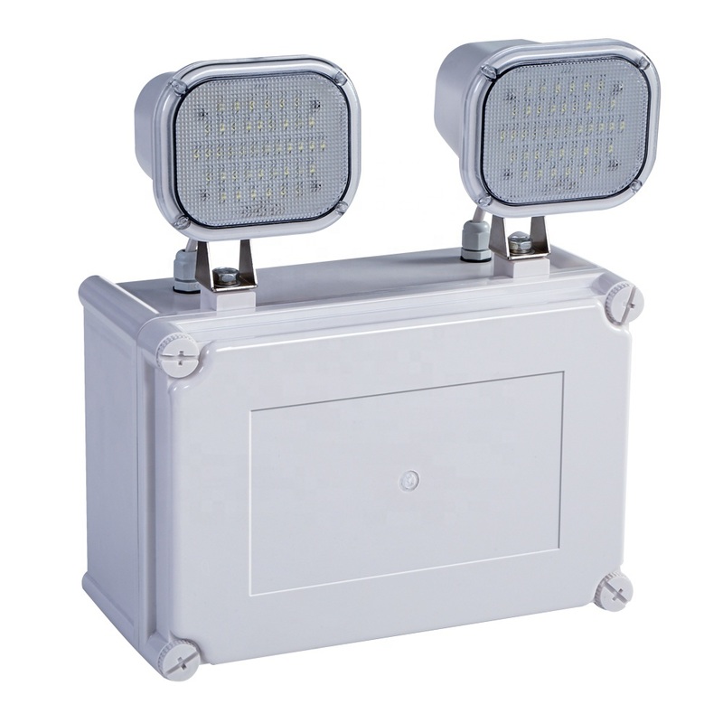 ضوء الطوارئ ذو الضوء العالي 2x6W LED Twin Spot 3 سنوات ضمان 50000 ساعة العمر