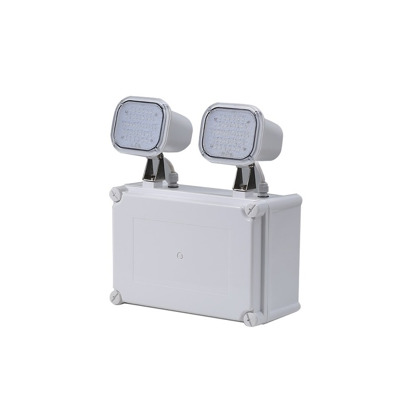 ضوء الطوارئ ذو الضوء العالي 2x6W LED Twin Spot 3 سنوات ضمان 50000 ساعة العمر