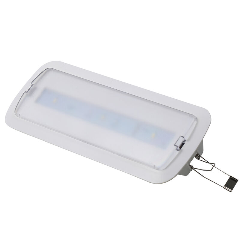 سقف مدمج بطارية مدعومة LED إعادة شحن ضوء الطوارئ مع بطارية احتياطي 3 ساعات IP20