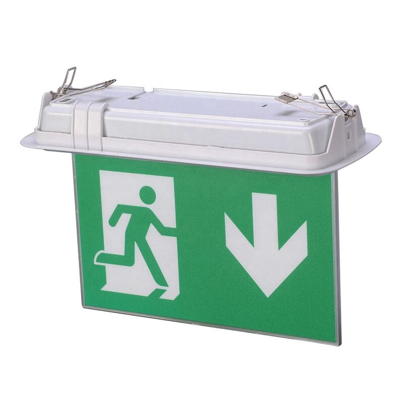 إشارة خروج مزدوجة الجانب بطارية Ni-Cd 6 PCS SMD 5730 إضاءة الطوارئ LED 3 سنوات ضمان