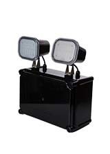 IP65 مضاد للماء 2X4W ضوء الطوارئ ذو النقطتين مع ضمان 3 سنوات ومصباح الطوارئ LED ذو الرأس المزدوج