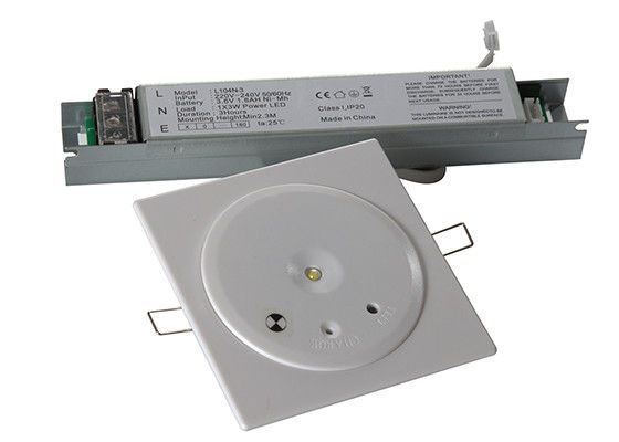 بطارية طوارئ LED للسقف من Ni-Cd بقوة 1 واط، 1.0 أمبير في الساعة، IP20، EL104N-1