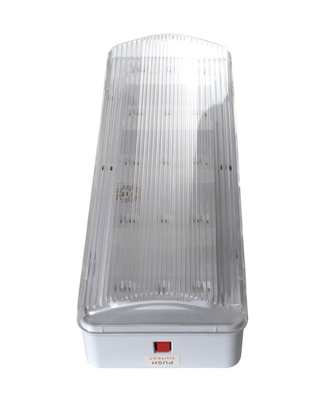 ضوء الطوارئ LED مضاد للحريق ABS مع مدة 3 ساعات وبطارية النيكل الكادميوم