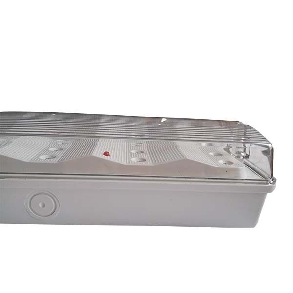 ضوء الطوارئ LED غير الصيانة مع غلاف ABS مضاد للحريق ، IP65 مقاوم للماء ، ومدة 3 ساعات